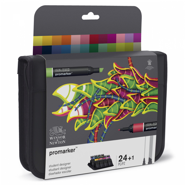 ProMarker Student Designer 24-set + Wallet i gruppen Penner / Kunstnerpenner / Illustrasjonmarkers hos Pen Store (100006)