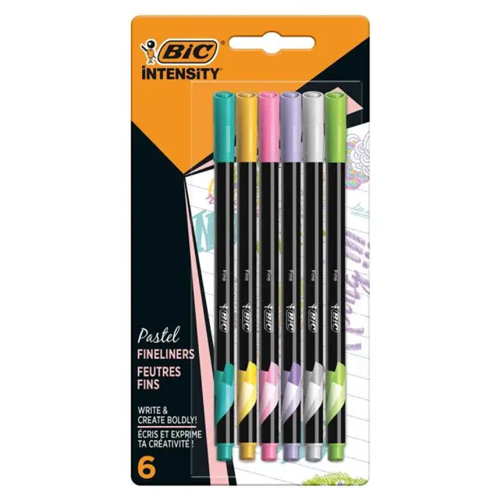 Intensity Fineliner 6-set Pastel Colors i gruppen Penner / Skrive / Fineliners hos Pen Store (100238)