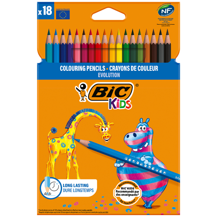 Kids Evolution Fargeblyanter 18-set i gruppen Kids / Barnepenner / Fargeblyanter for barn hos Pen Store (100242)