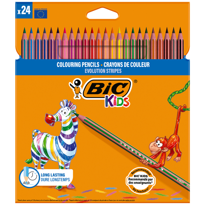 Kids Evolution Fargeblyanter 24-set i gruppen Kids / Barnepenner / Fargeblyanter for barn hos Pen Store (100245)