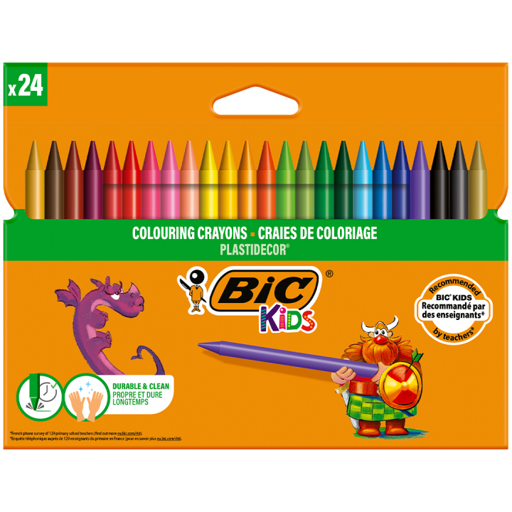 Kids Plastidecor Fargestifter 24-set i gruppen Kids / Barnepenner / Kritt for barn hos Pen Store (100259)