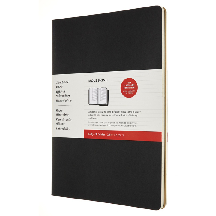 Cahier Subject A4 Black/Kraft Ruled i gruppen  Papir & Blokk / Skrive og ta notater / Notatbøker hos Pen Store (100338)