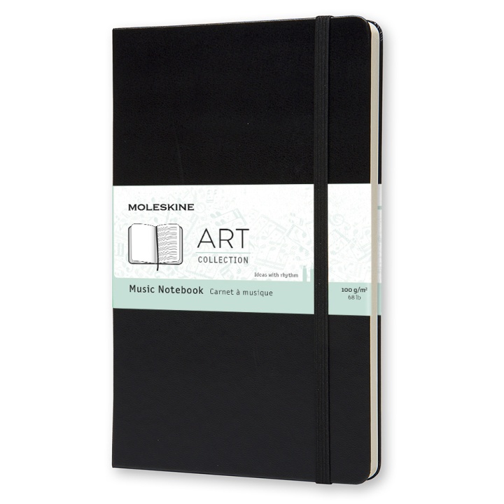 Art Music Notebook Large Black i gruppen  Papir & Blokk / Skrive og ta notater / Notisbøker hos Pen Store (100376)