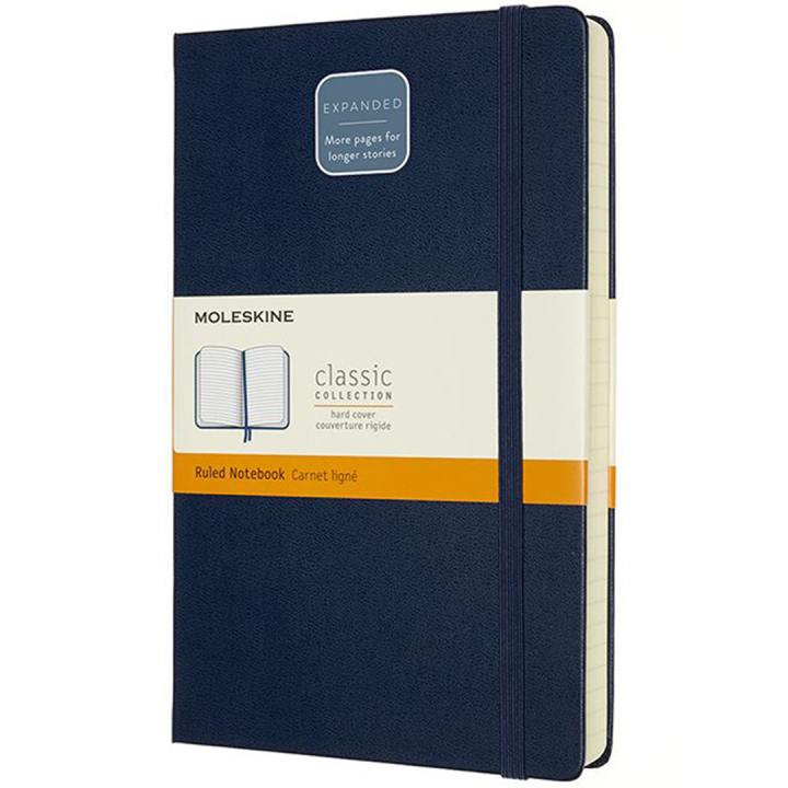 Classic Hard Cover Notebook Expanded Blue Ruled i gruppen  Papir & Blokk / Skrive og ta notater / Notatbøker hos Pen Store (100431)