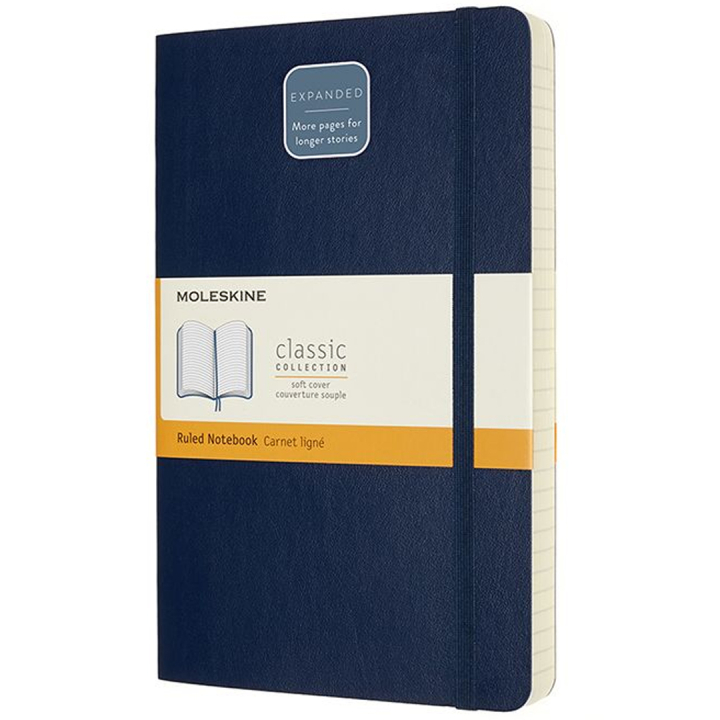 Classic Soft Cover Notebook Expanded Blue Ruled i gruppen  Papir & Blokk / Skrive og ta notater / Notatbøker hos Pen Store (100436)