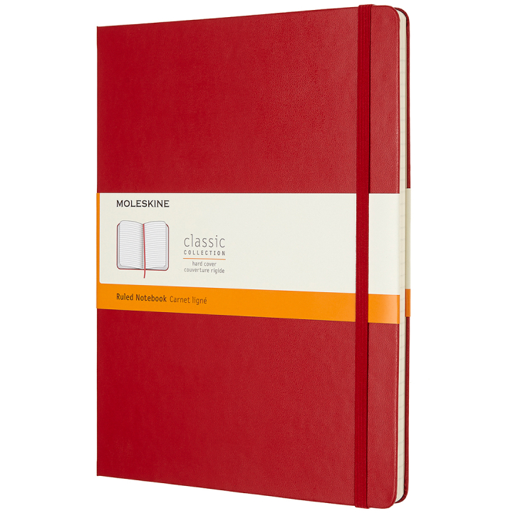 Classic Hard Cover Notebook XL Red i gruppen  Papir & Blokk / Skrive og ta notater / Notatbøker hos Pen Store (100459_r)