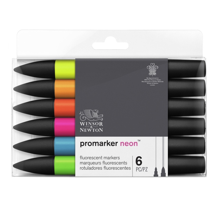 Neon Marker 6-set i gruppen Penner / Kunstnerpenner / Tusjpenner hos Pen Store (100555)
