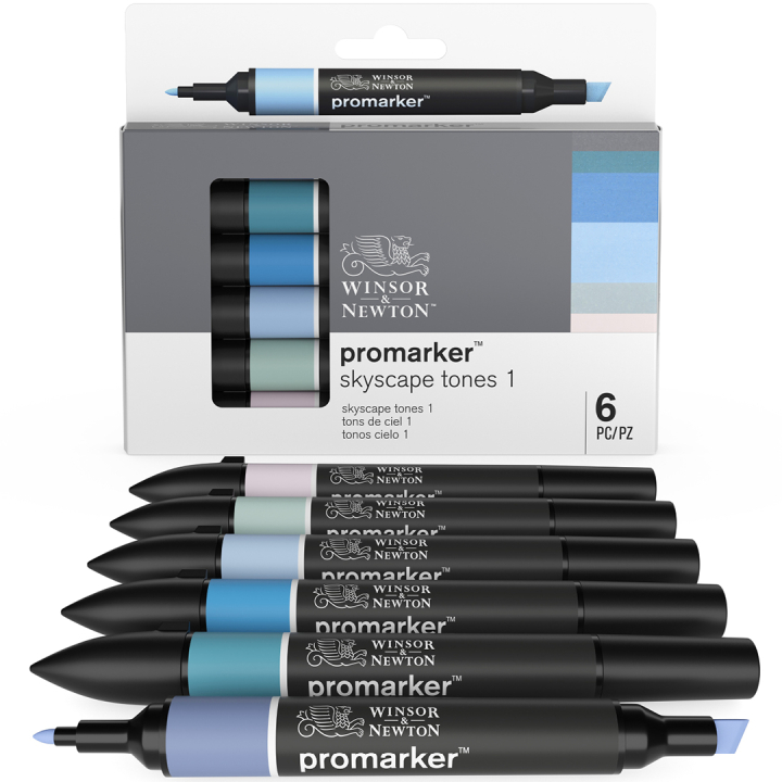 ProMarker 6-set Skyscape Tones i gruppen Penner / Kunstnerpenner / Illustrasjonmarkers hos Pen Store (100565)