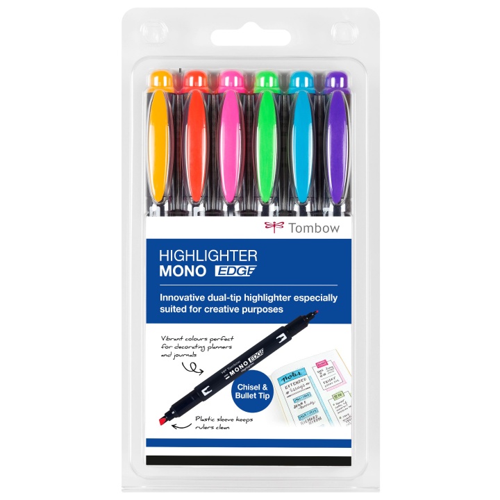 Highlighter MONO Edge 6-set i gruppen Penner / Merking og kontor / Highlight hos Pen Store (101111)