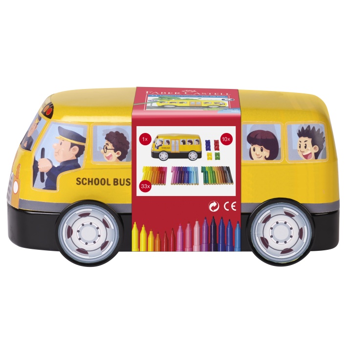 Connector Felt-tip pens School Buss - Set of 33 i gruppen Kids / Barnepenner / Tusjer for barn hos Pen Store (101420)