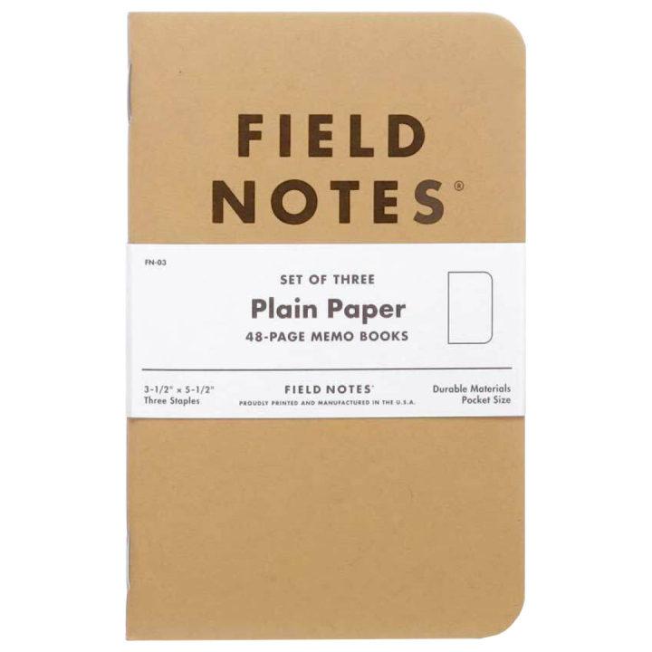Memo Book Plain 3-pakke i gruppen  Papir & Blokk / Skrive og ta notater / Notatbøker hos Pen Store (101424)