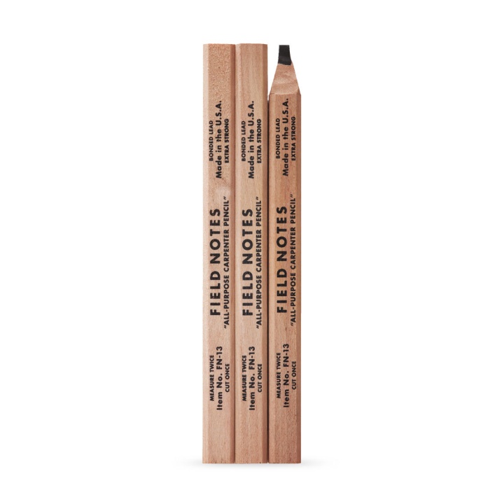Carpenter Pencil 3-pakke i gruppen Kunstnermateriell / Kritt og blyanter / Grafitt og blyant hos Pen Store (101435)