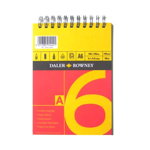 Sketch pad Spiral 150g A6 i gruppen  Papir & Blokk / Artistblokk / Tegne- og skisseblokk hos Pen Store (101447)