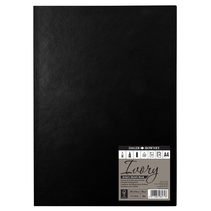 Ivory Sketchbook A4 i gruppen  Papir & Blokk / Artistblokk / Skissebøker hos Pen Store (101451)