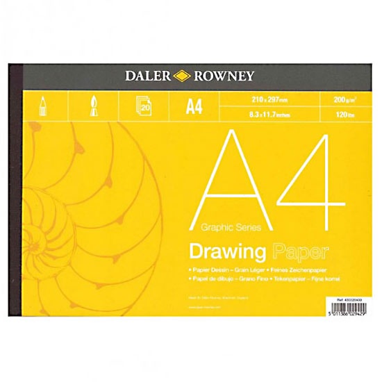 Drawing Paper A4 i gruppen  Papir & Blokk / Artistblokk / Tegne- og skisseblokk hos Pen Store (101457)