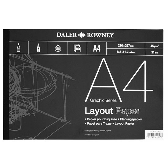 Layout Paper A4 i gruppen  Papir & Blokk / Artistblokk / Tegne- og skisseblokk hos Pen Store (101458)