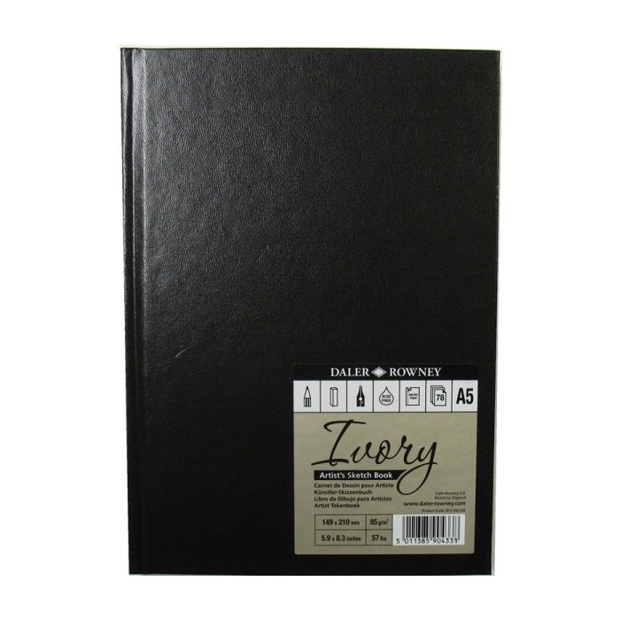 Ivory Sketchbook Hardcover A5 i gruppen  Papir & Blokk / Artistblokk / Skissebøker hos Pen Store (101473)