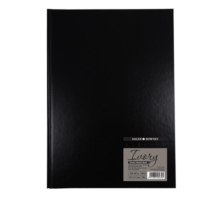 Ivory Sketchbook Hardcover A4 i gruppen  Papir & Blokk / Artistblokk / Skissebøker hos Pen Store (101474)
