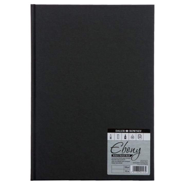 Ebony Artist's Sketch Book A5 i gruppen  Papir & Blokk / Artistblokk / Skissebøker hos Pen Store (101476)
