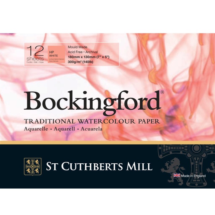 Bockingford Akvarellblokk 300 g 180 x 130 mm HP i gruppen  Papir & Blokk / Artistblokk / Akvarellblokk hos Pen Store (101489)