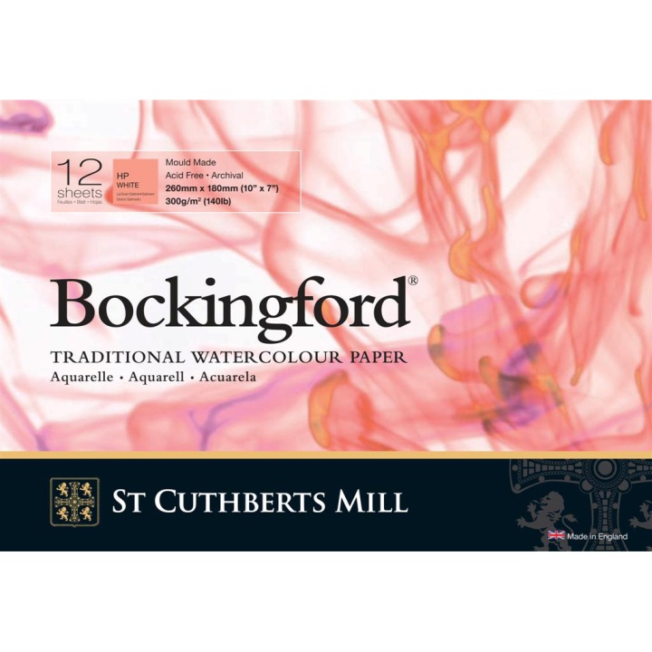 Bockingford Akvarellblokk 300g 260x180mm HP i gruppen  Papir & Blokk / Artistblokk / Akvarellblokk hos Pen Store (101490)