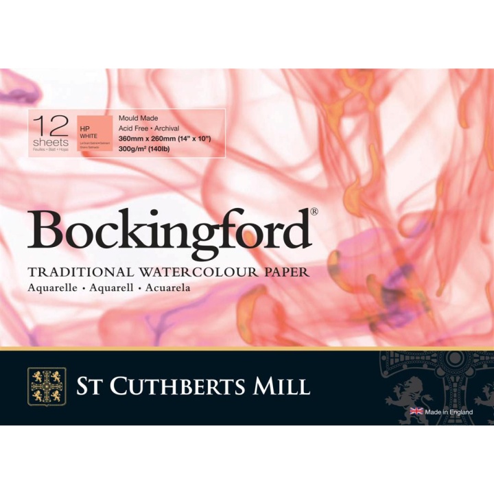 Bockingford Akvarellblokk HP 300g 36x26cm i gruppen  Papir & Blokk / Artistblokk / Akvarellpapir hos Pen Store (101492)
