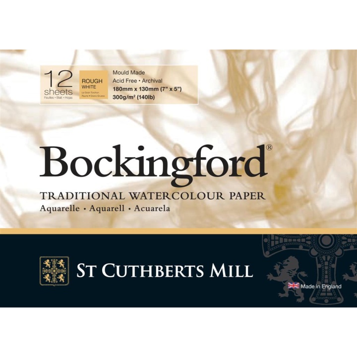 Bockingford Akvarellblokk 300 g 180 x 130 mm Rough i gruppen  Papir & Blokk / Artistblokk / Akvarellblokk hos Pen Store (101499)