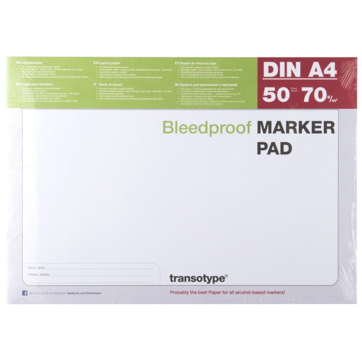 Marker Pad A4-pad i gruppen  Papir & Blokk / Artistblokk / Markerblokk hos Pen Store (103279)