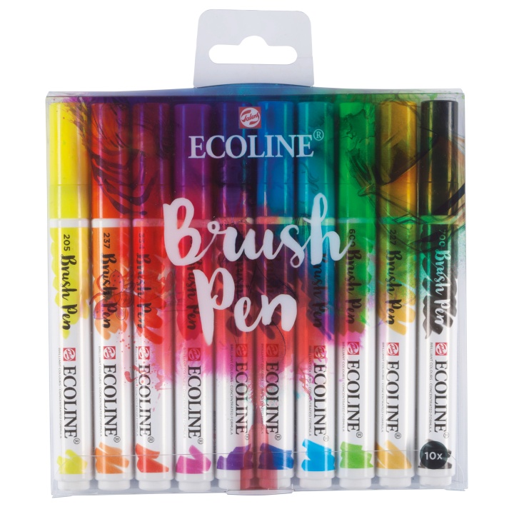 Brush Pen 10-set i gruppen Penner / Kunstnerpenner / Penselpenner hos Pen Store (103718)