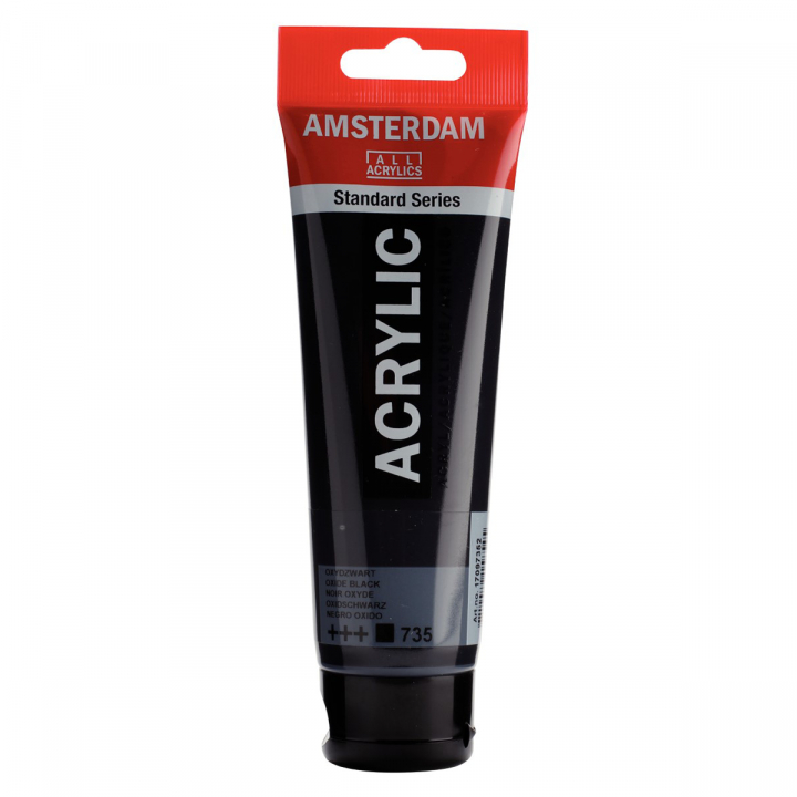 Akrylmaling 120 ml 735 Oxide Black i gruppen Kunstnermateriell / Kunstnerfarge / Akrylmaling hos Pen Store (103942)