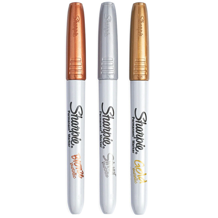 Metallic 3-pakke i gruppen Penner / Kunstnerpenner / Tusjpenner hos Pen Store (104770)