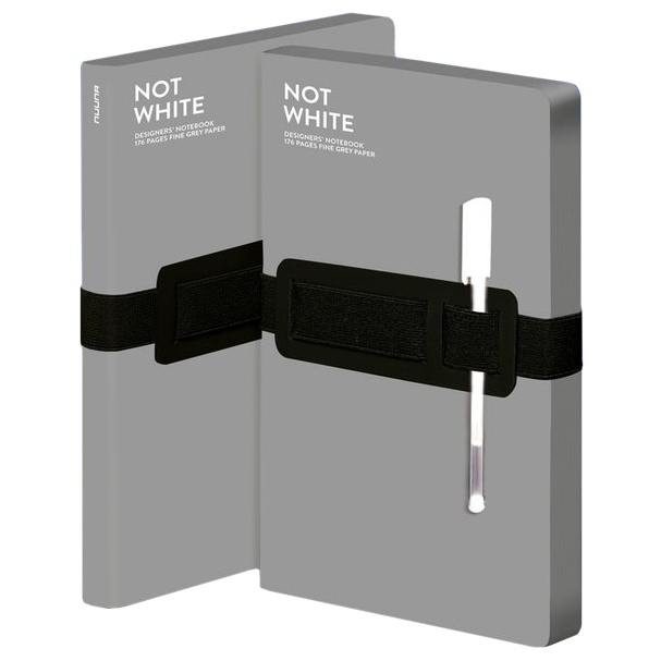 Notebook Not White L Light - Grey i gruppen  Papir & Blokk / Skrive og ta notater / Notatbøker hos Pen Store (104882)