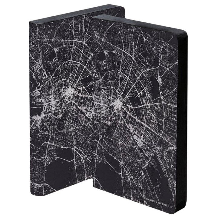Notebook Graphic Traveller - Nightflight Berlin Silver i gruppen  Papir & Blokk / Skrive og ta notater / Notatbøker hos Pen Store (104890)