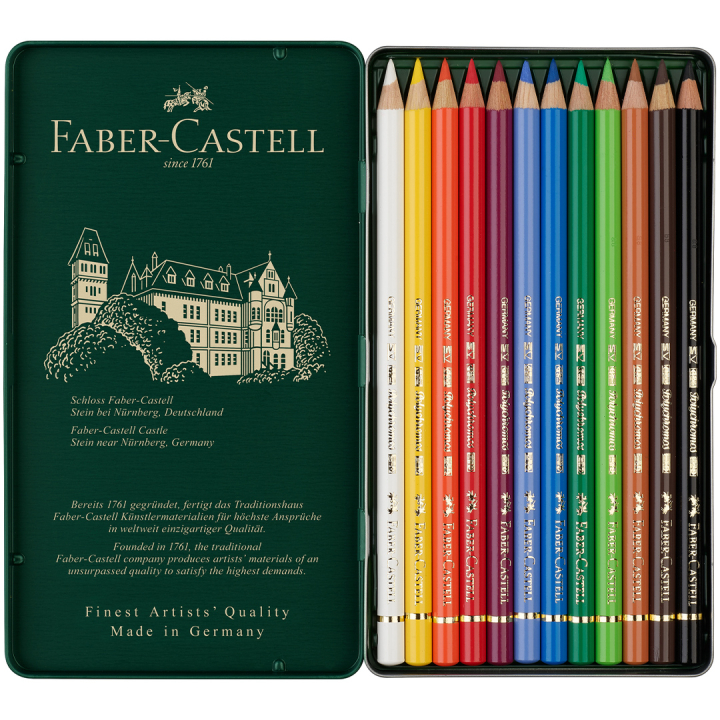 Fargeblyanter Polychromos 12-set i gruppen Penner / Kunstnerpenner / Fargeblyanter hos Pen Store (105074)