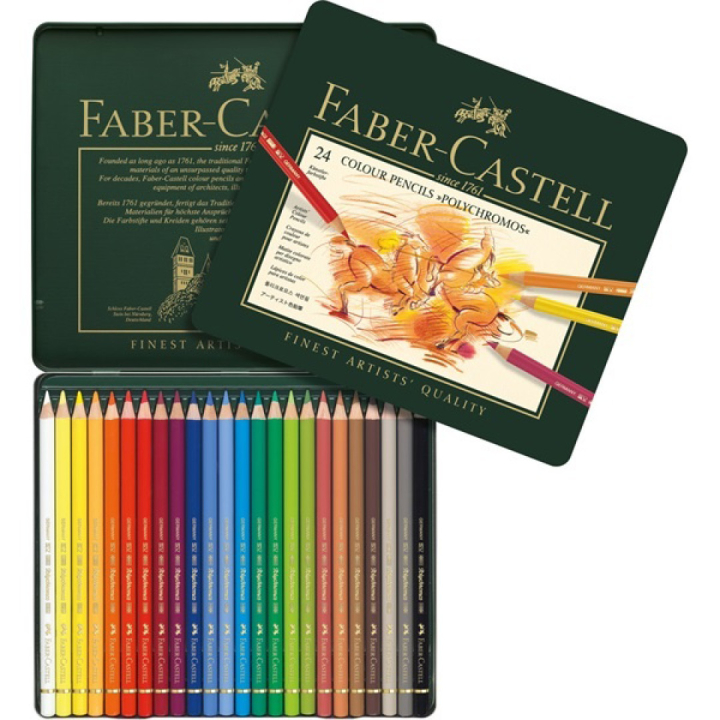 Fargeblyanter Polychromos 24-set i gruppen Penner / Kunstnerpenner / Fargeblyanter hos Pen Store (105075)