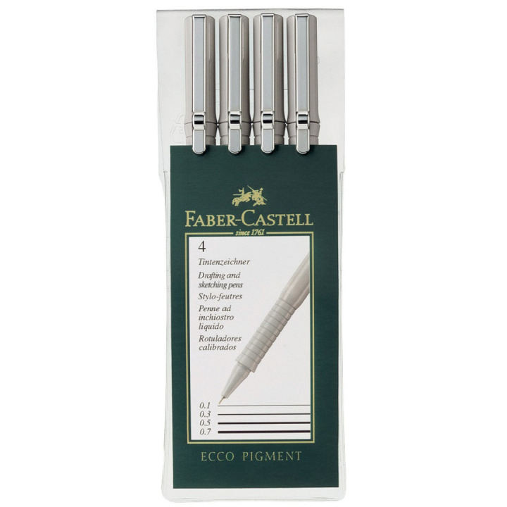 Ecco Pigment 4-set i gruppen Penner / Skrive / Fineliners hos Pen Store (105156)
