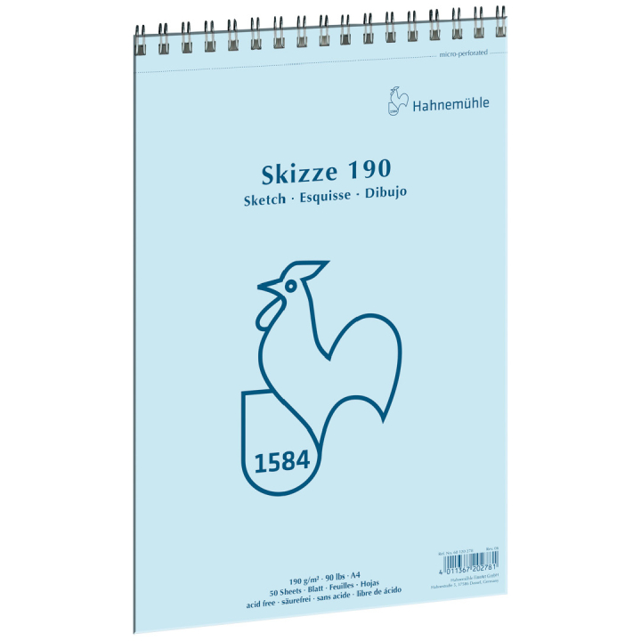 Sketch pad Spiral 190g A4 i gruppen  Papir & Blokk / Artistblokk / Tegne- og skisseblokk hos Pen Store (105161)