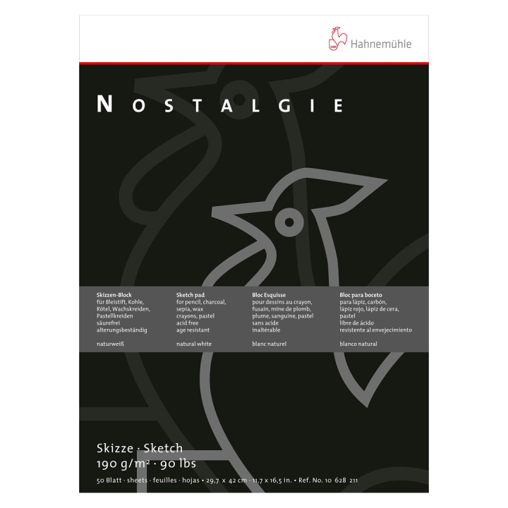 Nostalgie Sketch pad A5 i gruppen  Papir & Blokk / Artistblokk / Tegne- og skisseblokk hos Pen Store (105164)