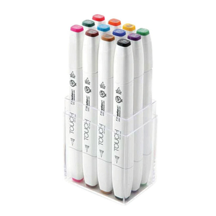 Twin Brush Marker 12-set Main i gruppen Penner / Kunstnerpenner / Illustrasjonmarkers hos Pen Store (105313)