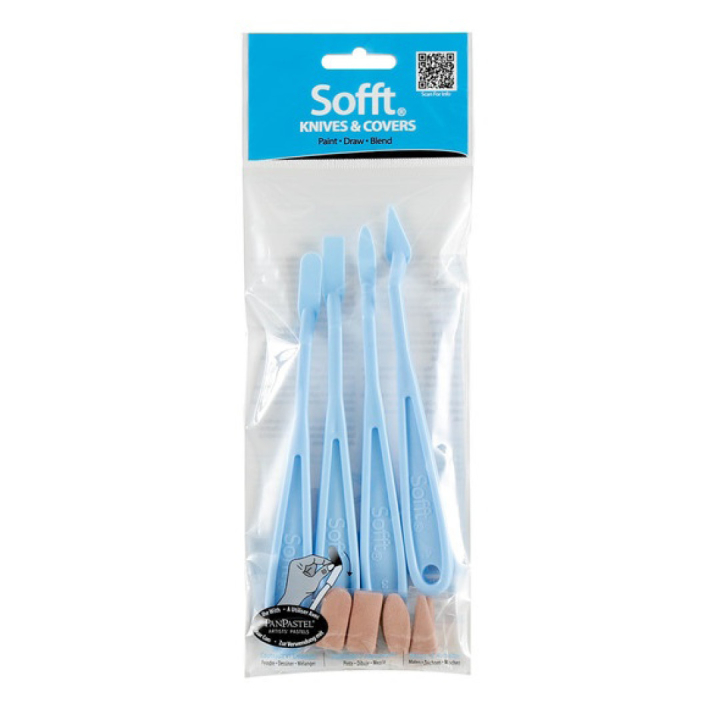 Sofft 4 x Knives & Covers i gruppen Kunstnermateriell / Kunstnertilbehør / Ruller og svamper hos Pen Store (106107)