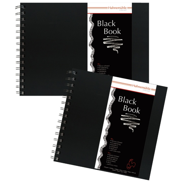 Sketch/Pastel Pad Black A5 i gruppen  Papir & Blokk / Artistblokk / Tegne- og skisseblokk hos Pen Store (106272)