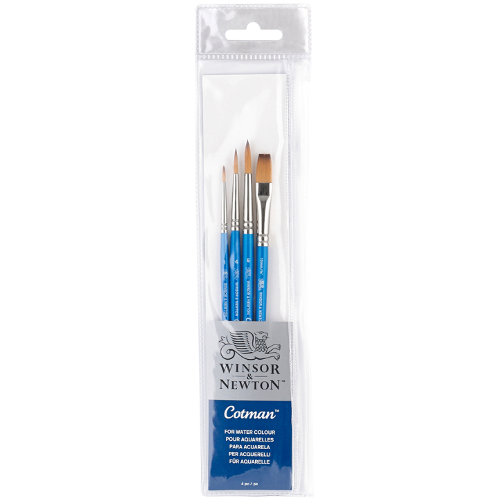 Cotman Pensel 4-set i gruppen Kunstnermateriell / Pensler / Syntetiske pensler hos Pen Store (107654)