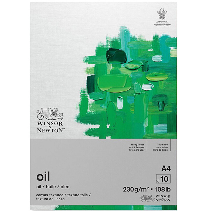 Winton Oil Colour Paper Pad 230g A4 i gruppen  Papir & Blokk / Artistblokk / Akrylblokk hos Pen Store (108409)