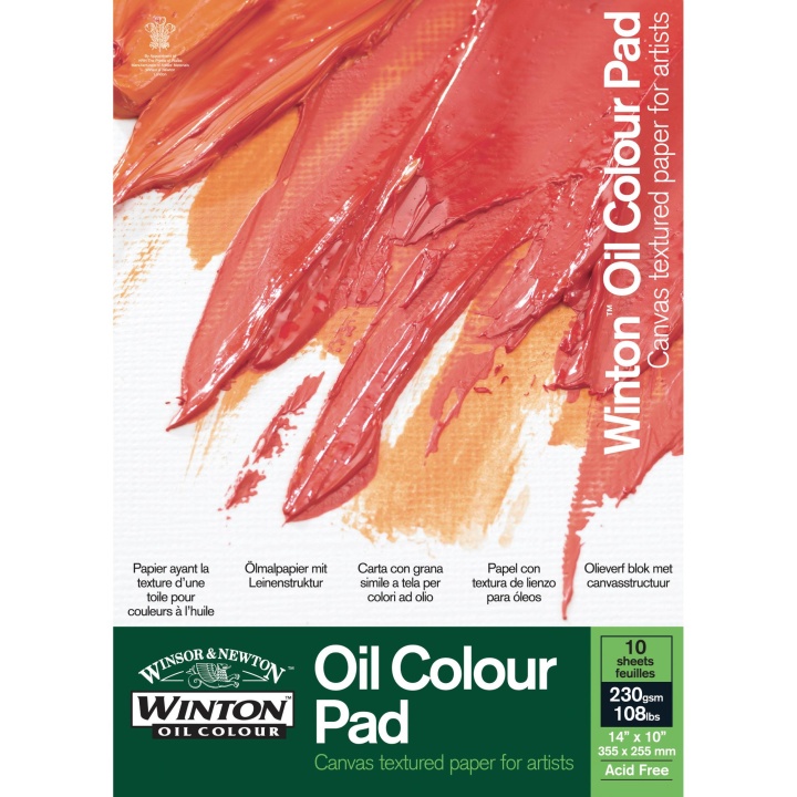 Winton Oil Colour Paper Pad 230g 35x25 cm i gruppen  Papir & Blokk / Artistblokk / Akrylblokk hos Pen Store (108410)