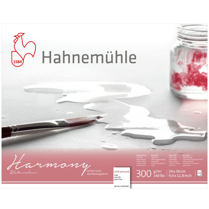 Akvarellpapir Harmony CP 300g 24×30cm i gruppen  Papir & Blokk / Artistblokk / Akvarellpapir hos Pen Store (108747)