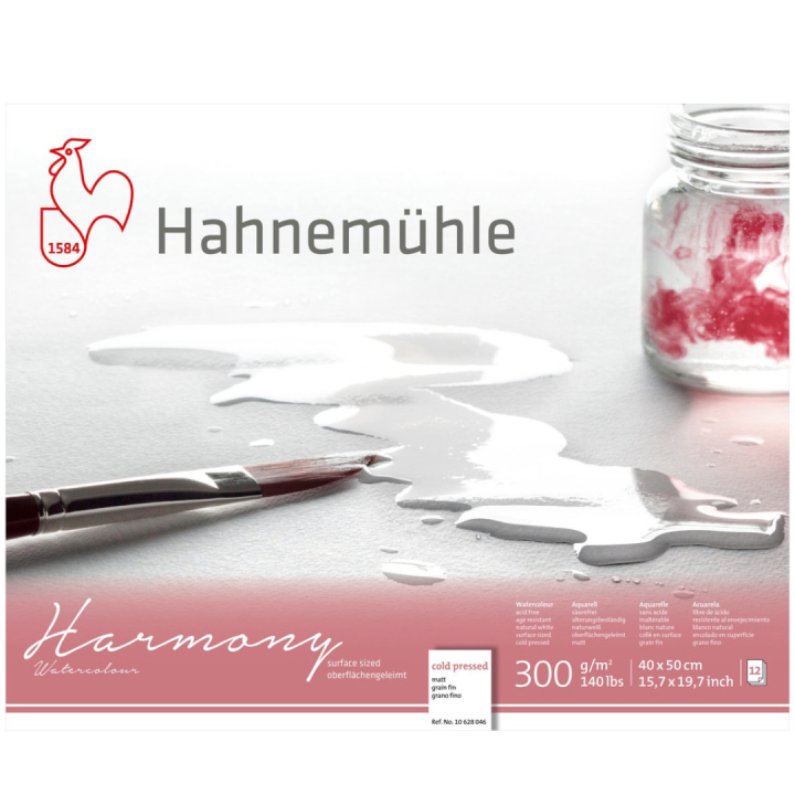 Akvarellpapir Harmony CP 300g 40×50cm i gruppen  Papir & Blokk / Artistblokk / Akvarellpapir hos Pen Store (108749)