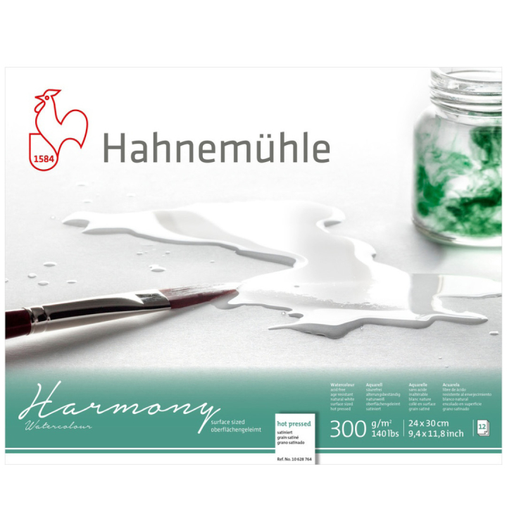 Akvarellpapir Harmony HP 300g 24×30cm i gruppen  Papir & Blokk / Artistblokk / Akvarellpapir hos Pen Store (108750)