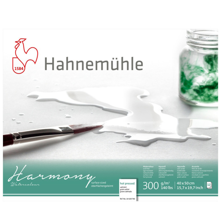 Akvarellpapir Harmony HP 300g 40×50cm i gruppen  Papir & Blokk / Artistblokk / Akvarellpapir hos Pen Store (108752)