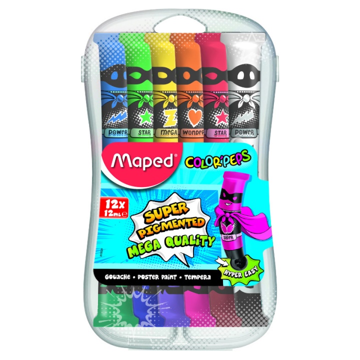 Color Peps Gouache Tubes 12 x 12 ml i gruppen Kids / Barnehåndverk og maling / Maling for barn hos Pen Store (108760)