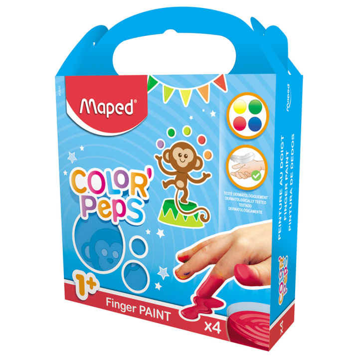 Color Peps Early Age 4 Finger Paint Pot 80 g i gruppen Kids / Barnehåndverk og maling / Maling for barn / Fingermaling hos Pen Store (108764)